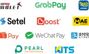 GrabPay, Boost, TNG, ShopeePay, WeChat Pay E-wallet Payments